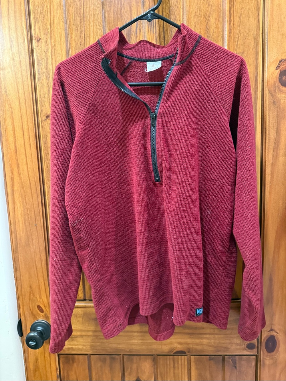 VINTAGE Original Melanzana Half-Zip microgrid